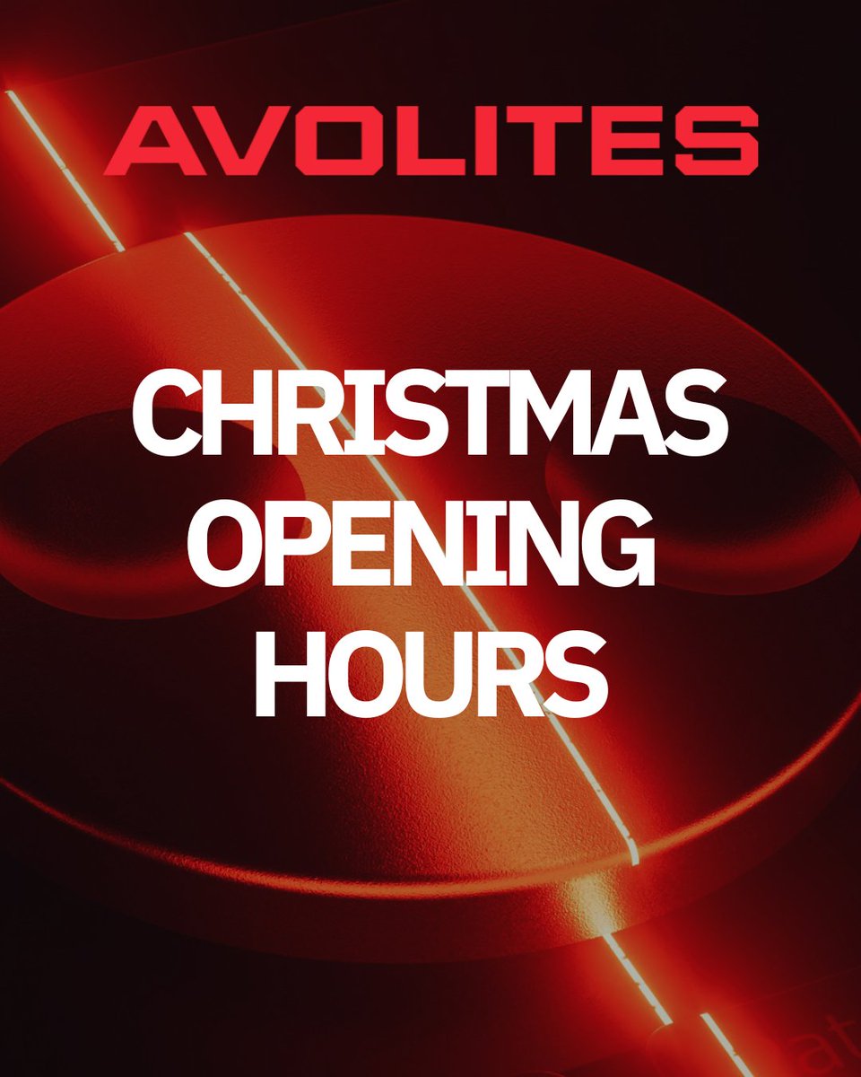 AvolitesLtd's tweet photo. 🎄 A heads-up on our Christmas hours 🎄

We’ll be closed from 23rd Dec and back on 2nd Jan.

If you need us during the break, our emergency out-of-hours line is open until 11 PM UK time: +44 (0)7831 178 888

#Avolites #AvoLife #ShowMustGoOn https://t.co/fY5ntmfulF