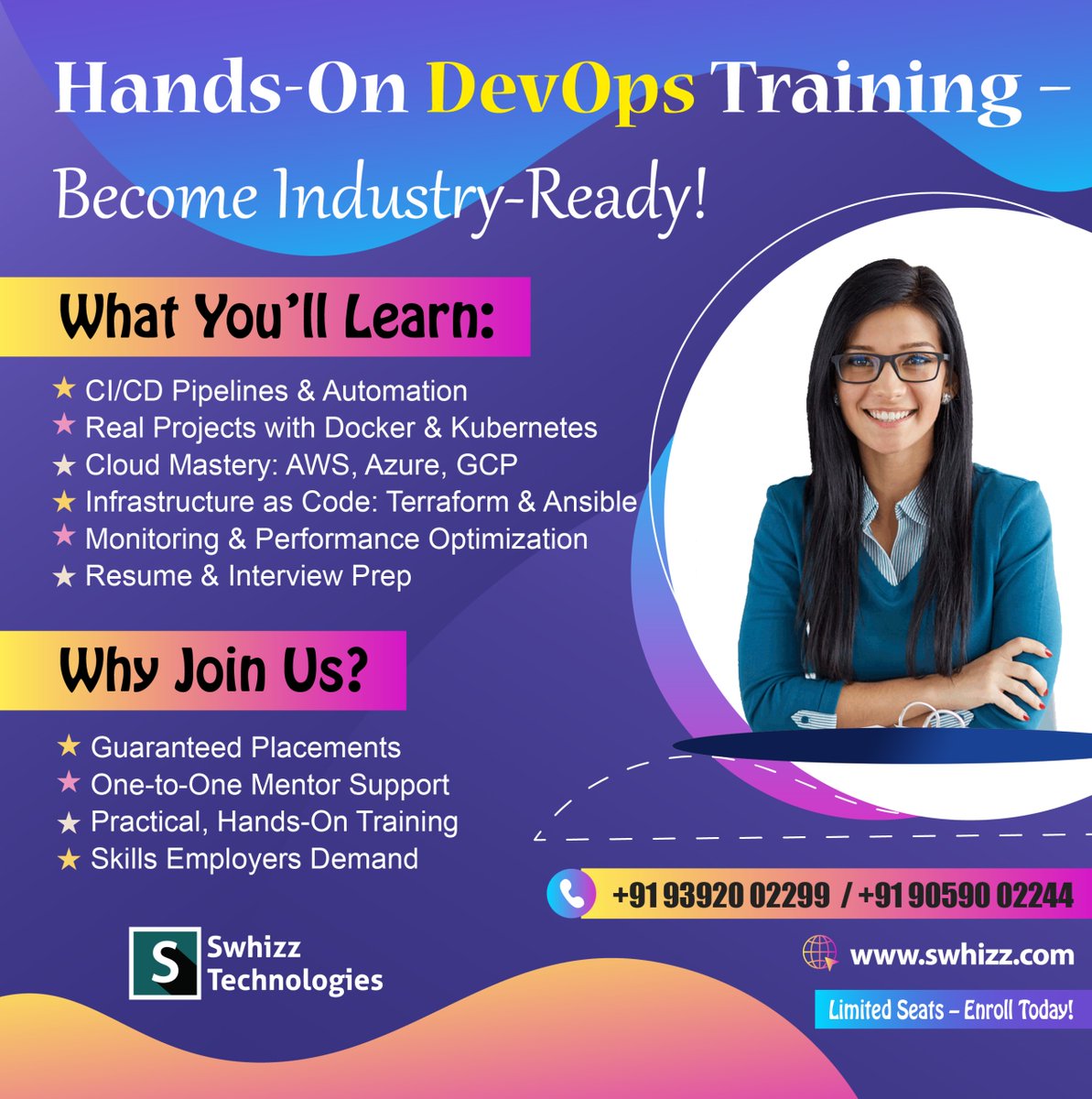 Swhizzofficial's tweet image. 🚀 Hands-On DevOps Training
CI/CD | Docker | Kubernetes | AWS | Azure | GCP
🎯 Guaranteed Placements
📞 +91 93920 02299
⏳ Limited Seats – Enroll Today!
#DevOpsTraining #DevOpsCourse #HandsOnTraining #Docker #Kubernetes #AWS #azurewrath #DareYouToDeathEP1 #vantara #SEAGames2025