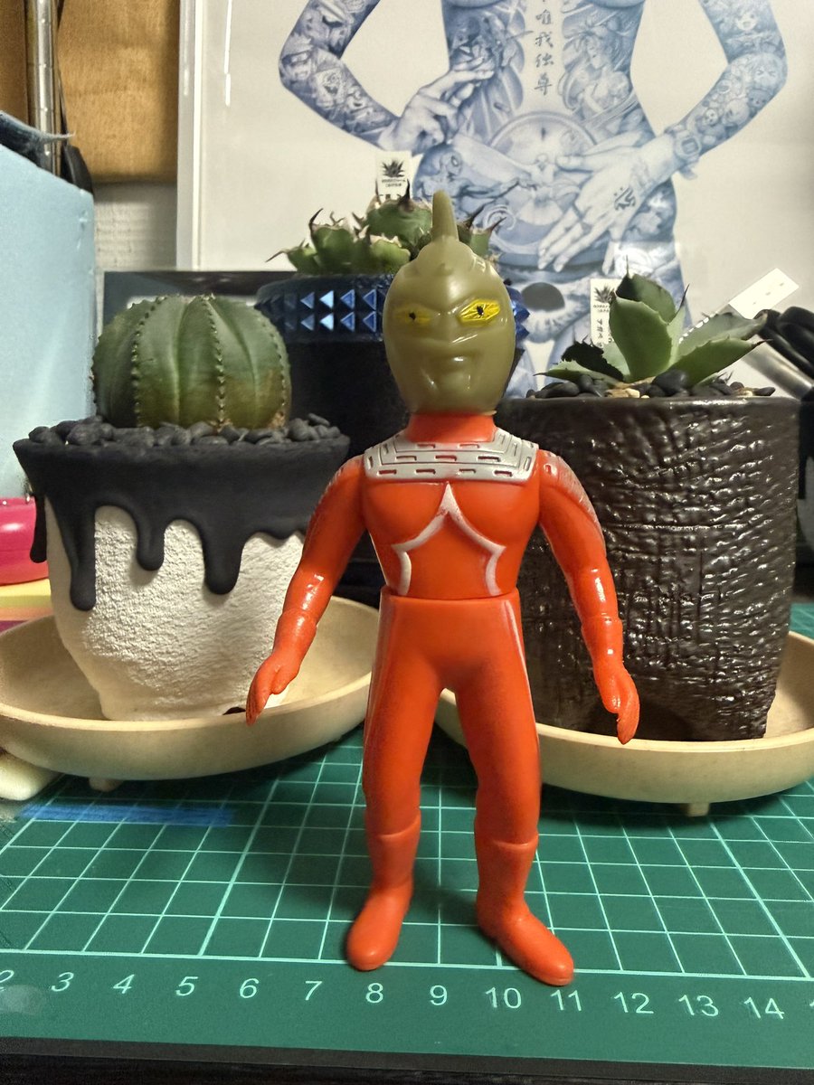 当時物ウルトラセブンのミニソフビ初期型をうぶ品をお安く購入