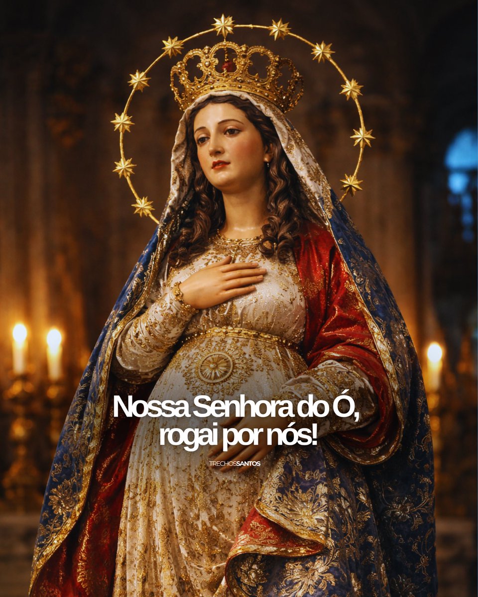 trechossantos_'s tweet photo. Nossa Senhora do Ó, Mãe da santa espera, ensina-nos a confiar no silêncio de Deus e a acolher Jesus que vem. Amém. 🙏🏼 https://t.co/IQ56JV1CJU