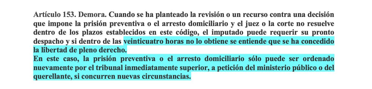 Zuletaaslegal's tweet photo. Tal vez pensaron que íbamos a leer rápido el nuevo #CPPRD y no lo notaríamos 🤡 o que el precedente TC/0464/25, si no lo vemos, no existe 🤪
Parece un chiste: ampliaron el plazo de DEMORA a 48 horas y no fijaron ahora ninguna consecuencia procesal a favor del preso, como antes 👇 https://t.co/573RHc396L