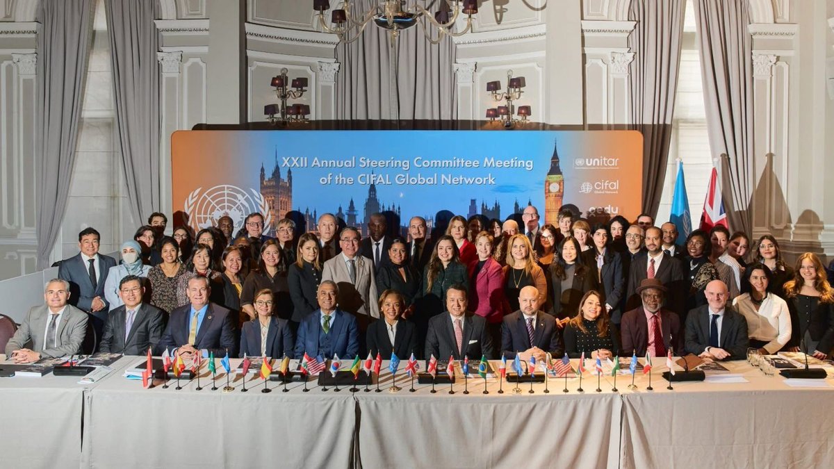 CIFALLebanon's tweet photo. CIFAL Lebanon participated in the XXII Annual Steering Committee Meeting of the CIFAL Global Network, held in London, as part of ongoing efforts to strengthen collaboration and advance capacity-building initiatives aligned with the Sustainable Development Goals.

#UNITAR #XXIICGN https://t.co/gils9uovIR