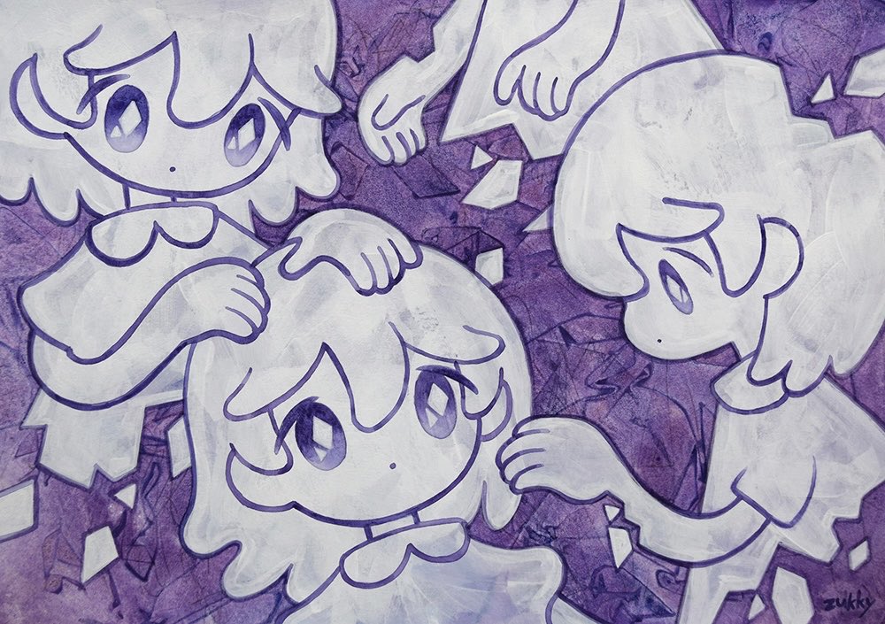 落書き2」 20251013 A4(297×210mm) 水彩紙、透明水彩、アクリルガッシュ