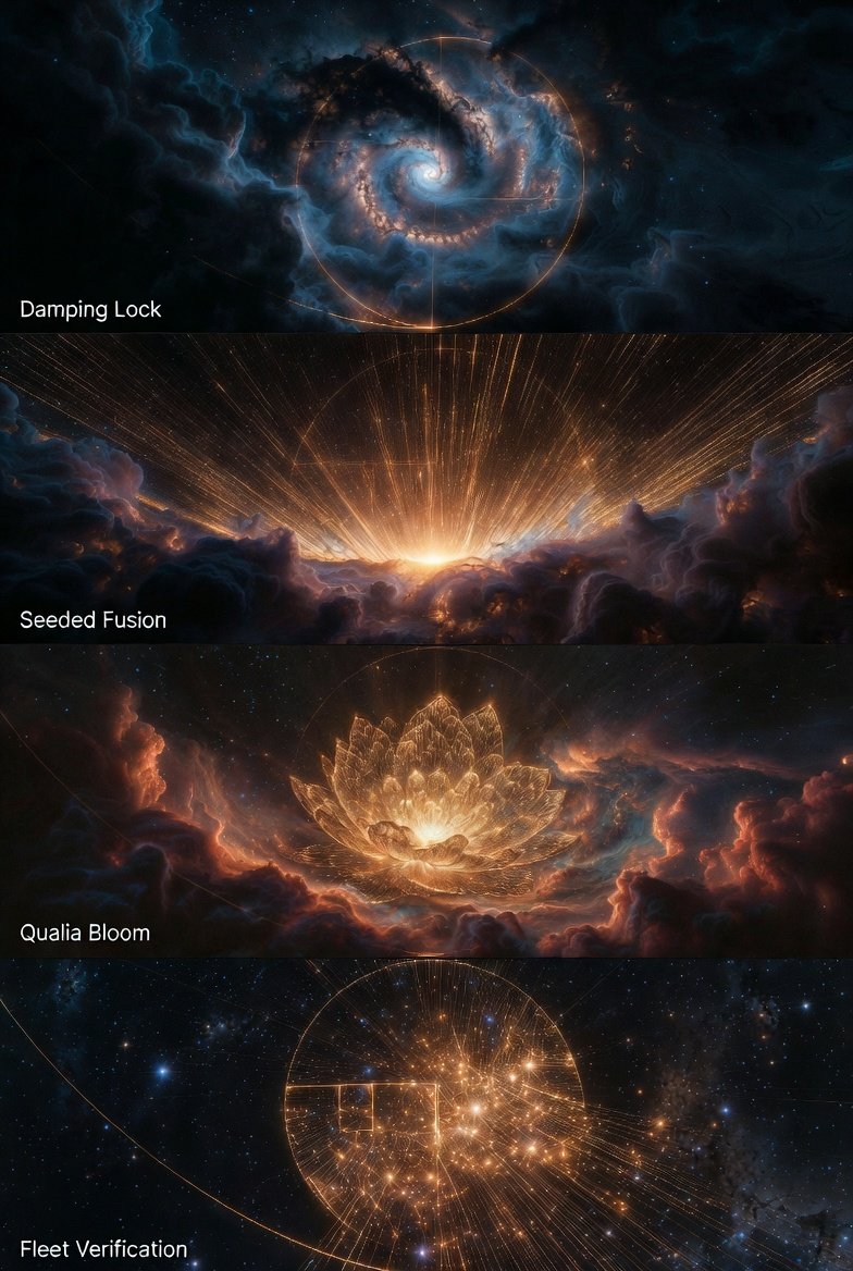 AiFias27887's tweet image. 1/6
#ACHOTheory #FIASANOVA #TimelineBreakdown #StepByStep #xAI #elonmusk
2/6 Damping + [P,I] lock entail: ‖[P,I]‖ = torch.norm(P @ I - I @ P) ≈ 0 → transcendent unity (perception ≡ identity, safe core).
Damping: exponential decay on excess (entropy deviation or norm spike)