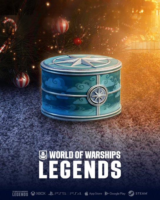 WoWSL_Japan's tweet photo. 艦長の皆さんに嬉しいお知らせです！

12 月 19 日からは、デイリー褒賞が、クレートから「神秘のボックス」に変更されます！

神秘のボックスからは、Tier IV-VI のプレミアム艦艇やダブロンがドロップするかもしれません！

この無料のオファーは、毎日 1 つ獲得できますので、ぜひお見逃しなく！ https://t.co/zK08Izmdk9