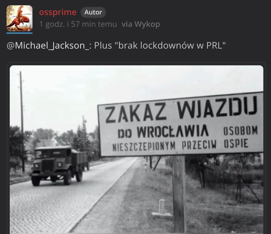 PRL to dopiero się nie pierdolił z opinią co poniektórych w kwestii szczepień i lockdownów 😄