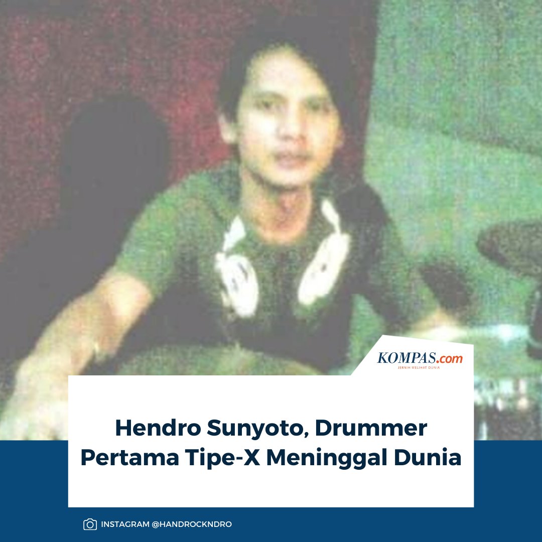 kompascom's tweet photo. "Hari ini kita kehilangan Sahabat, Saudara dan Drumer pertama kita @handrockndro," tulis akun @tipexofficial, dikutip Kamis (18/12/2025).
Baca di sini: https://t.co/rs84vAFqRB.
~AA #TipeX https://t.co/I2EdsrSyHd