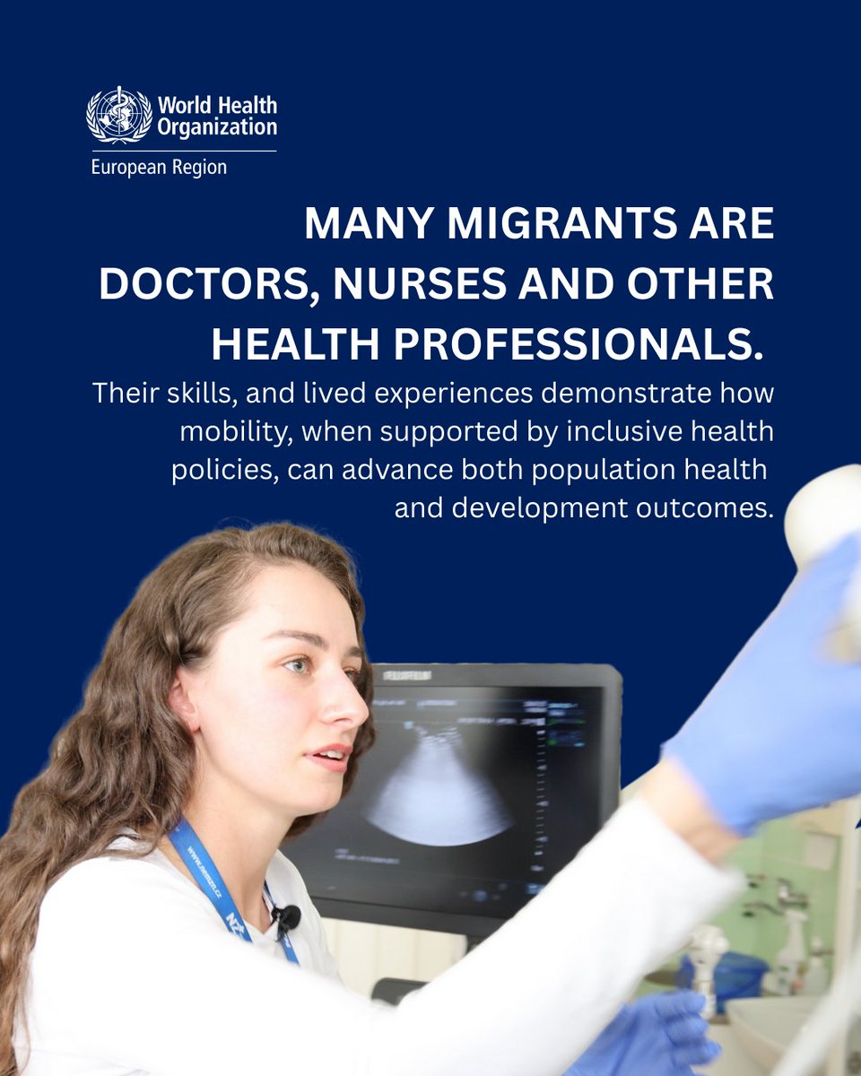 WHO_Europe's tweet photo. Today is International Migrants Day! 

Protecting migrants’ health is essential for collective development, social cohesion and resilient health systems, and it is fundamental to achieving universal health coverage. 

👉https://t.co/YZakqO5Gm7

#HealthForAll #IMD2025 https://t.co/KttTgnuhXA