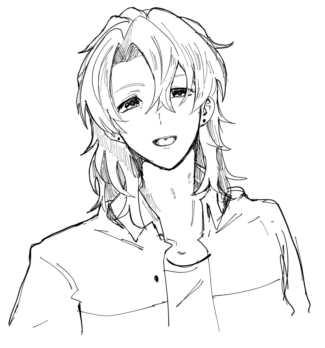 疾風はやと（手描き） 上手く笑えてない楓雅 ちと修正