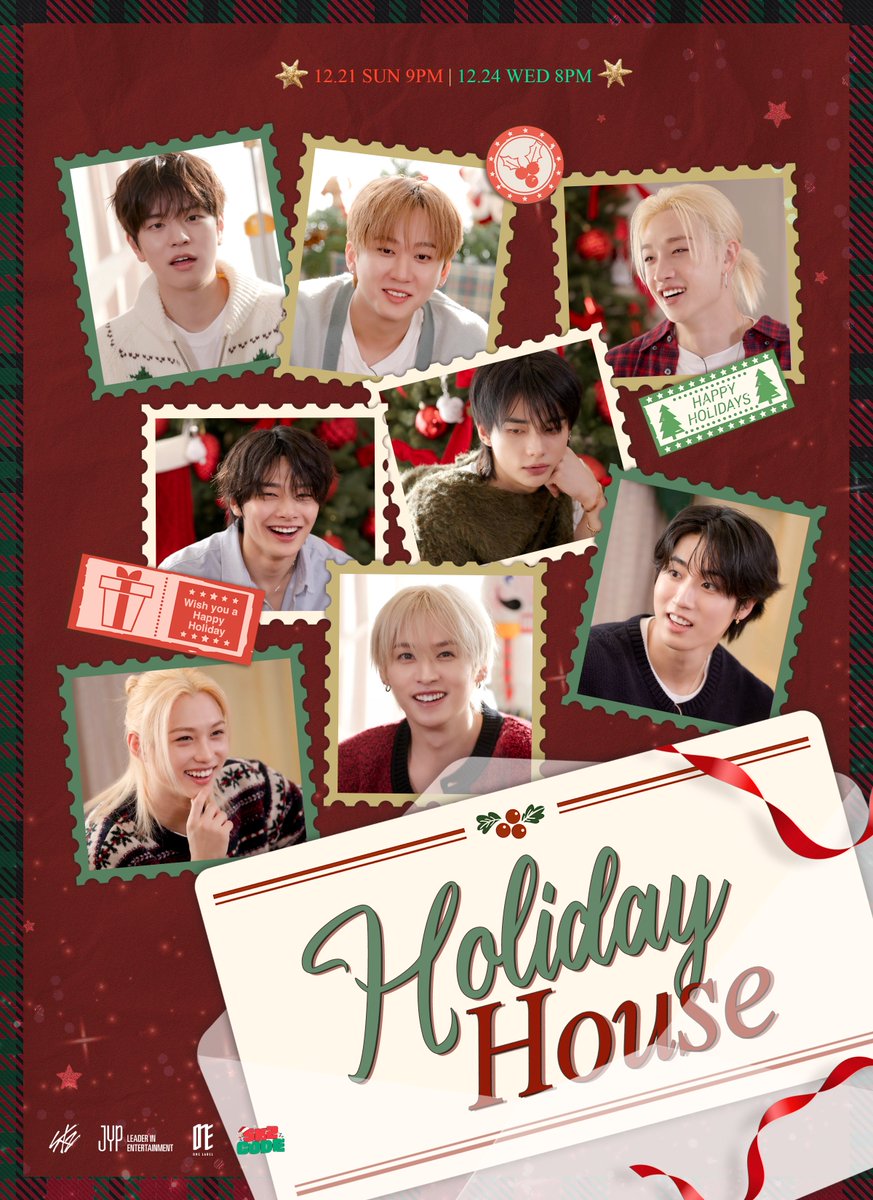 Stray_Kids's tweet image. [SKZ CODE(스키즈 코드)]

EP.89 - 90 Holiday House Teaser Poster

2025.12.21 SUN 9PM (KST) 
2025.12.24 WED 8PM (KST)

21일 Holiday House는 9PM에 오픈🎄
알찬 홈파티로 찾아올게요🤍

#StrayKids #스트레이키즈
#스키즈코드 #SKZCODE
#HolidayHouse
#YouMakeStrayKidsStay