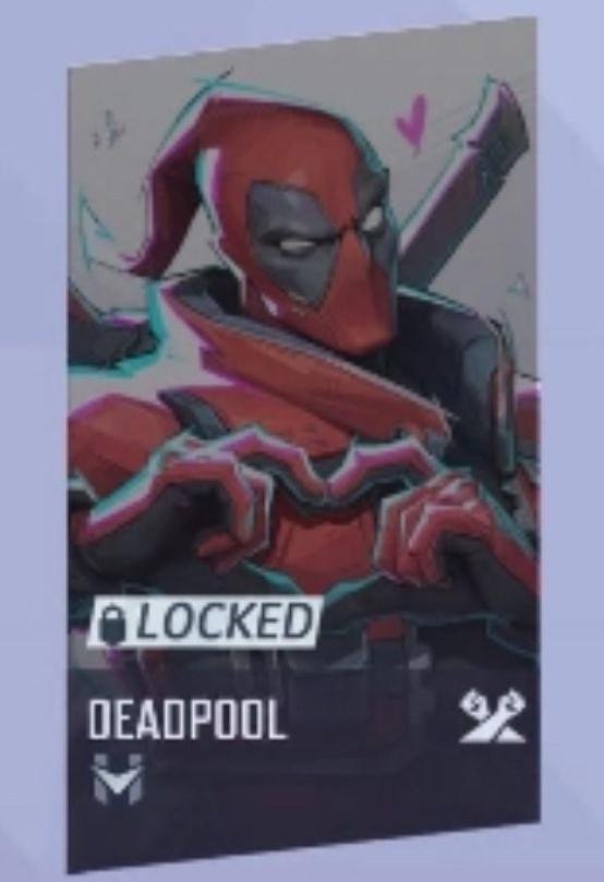 デップーの謎、深まる】 本日のアプデでヒーロー画面に表示されている