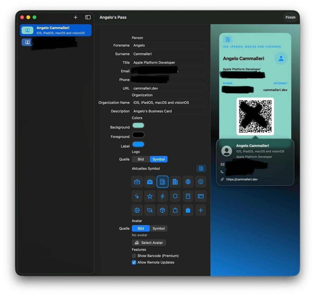 ANGOmarcello's tweet image. A first look at Passable for macOS, created in one day. 😅😮‍💨 With the backend part we should be able to export wallet files soon!