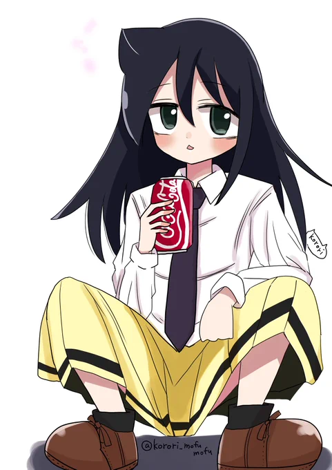 喪237後編のコーラを飲んでるもこっち