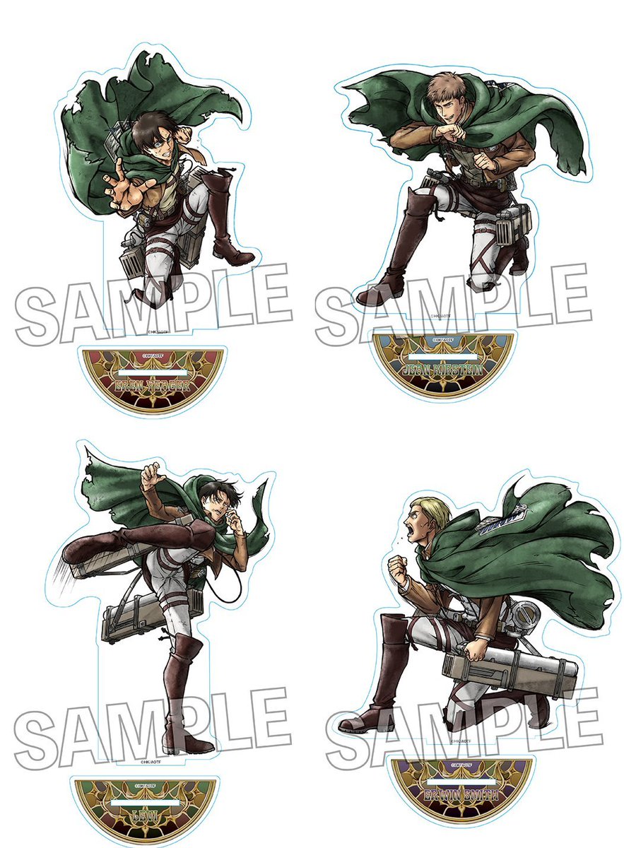 アニメイトオンラインで予約開始！ 進撃の巨人 激高!!アクリルスタンド