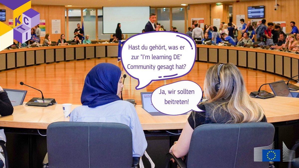 EUInterpreters's tweet photo. 🧕Did you hear what he said about the community for learning German?
🙋‍♀️Yes, we should join!

What about you, have you heard the news yet? 🤔
🥨The I’m learning DE #KCTI community has just been updated!🏰

🔎Go check out all our learning resources ➡️ https://t.co/u5RD4qbPfs https://t.co/l1kJ6TkaSo
