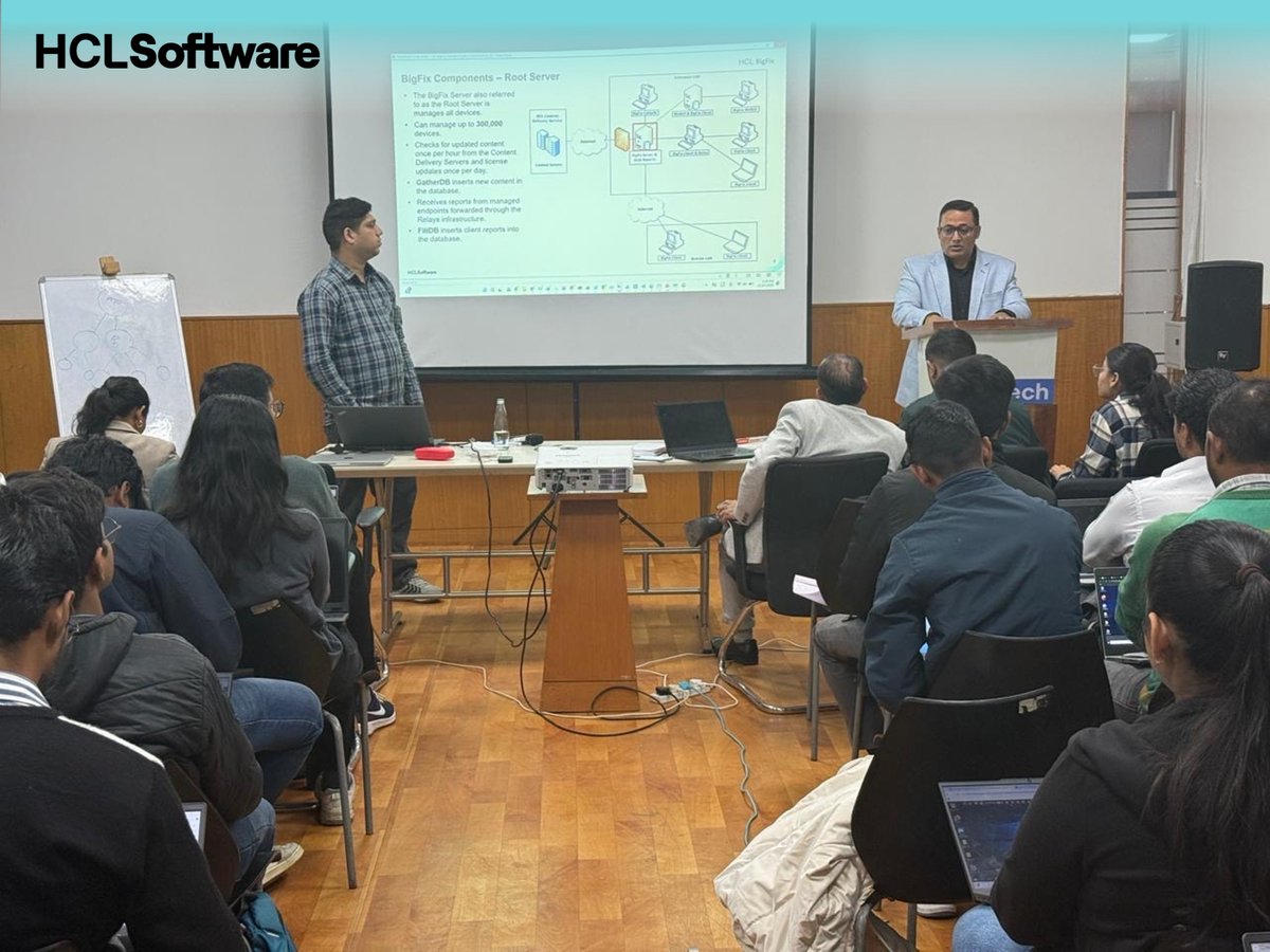 HCLSoftware's tweet photo. We kicked off Day 1 of our HCL BigFix Partner Training Bootcamp in Noida.
Great energy in the room and strong technical discussions from our partner engineers and architects.
#HCLSoftware #BigFix #PartnerEcosystem #ITOperations https://t.co/zfUcN0y8Qo