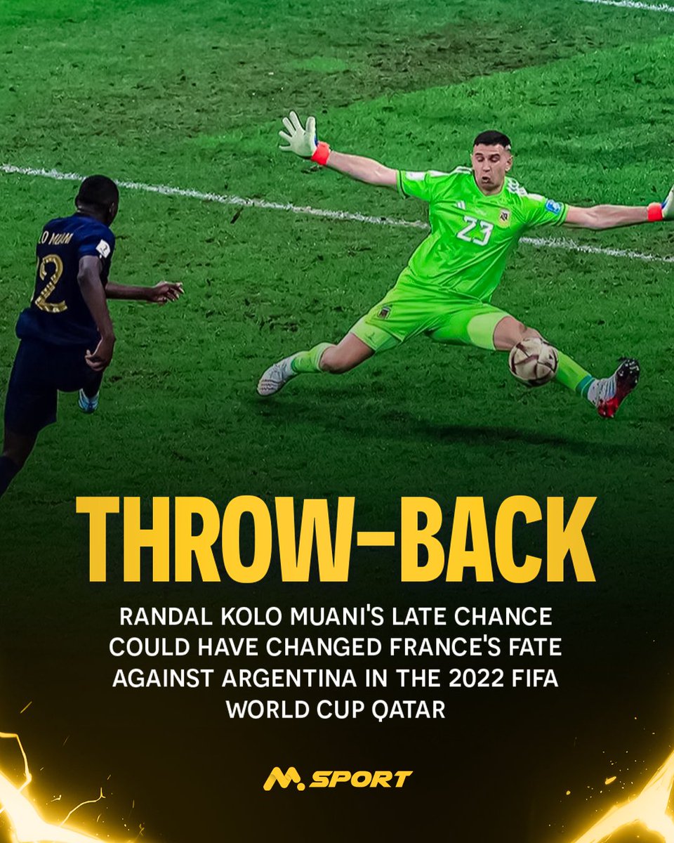 MSportOfficial's tweet image. The moment time stood still.
Randal Kolo Muani was seconds away from becoming a national hero but Emiliano Martínez had other plans.

Is this the greatest save in World Cup history? Let us know your thoughts.
#MSport #Qatar2022 #Argentina #France