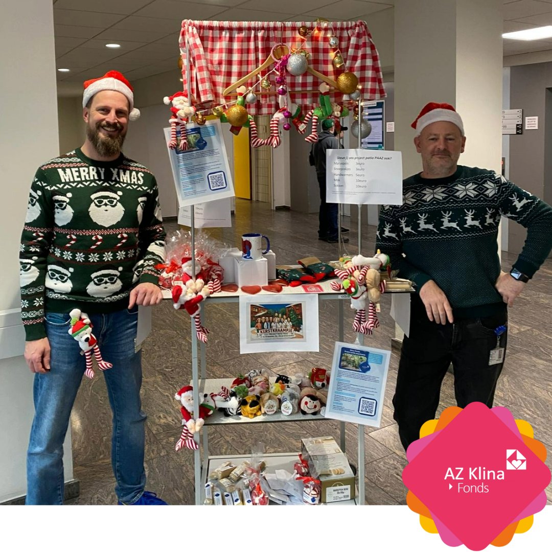AZKlina's tweet photo. 🎄✨Kom langs bij het kerstkraam van onze collega’s van de psychiatrie en steun het Klina Fonds – project Patio Psychiatrie 💚
🕯️ Wanneer &amp; waar?
📍 Campus Klina – atrium
👉 vandaag 18/12 en morgen 19/12 | ⏰ 14u – 20u
📍 Campus De Mick – cafetaria
👉 zondag 21/12 | ⏰ 14u – 17u https://t.co/nn7PzDFrFJ