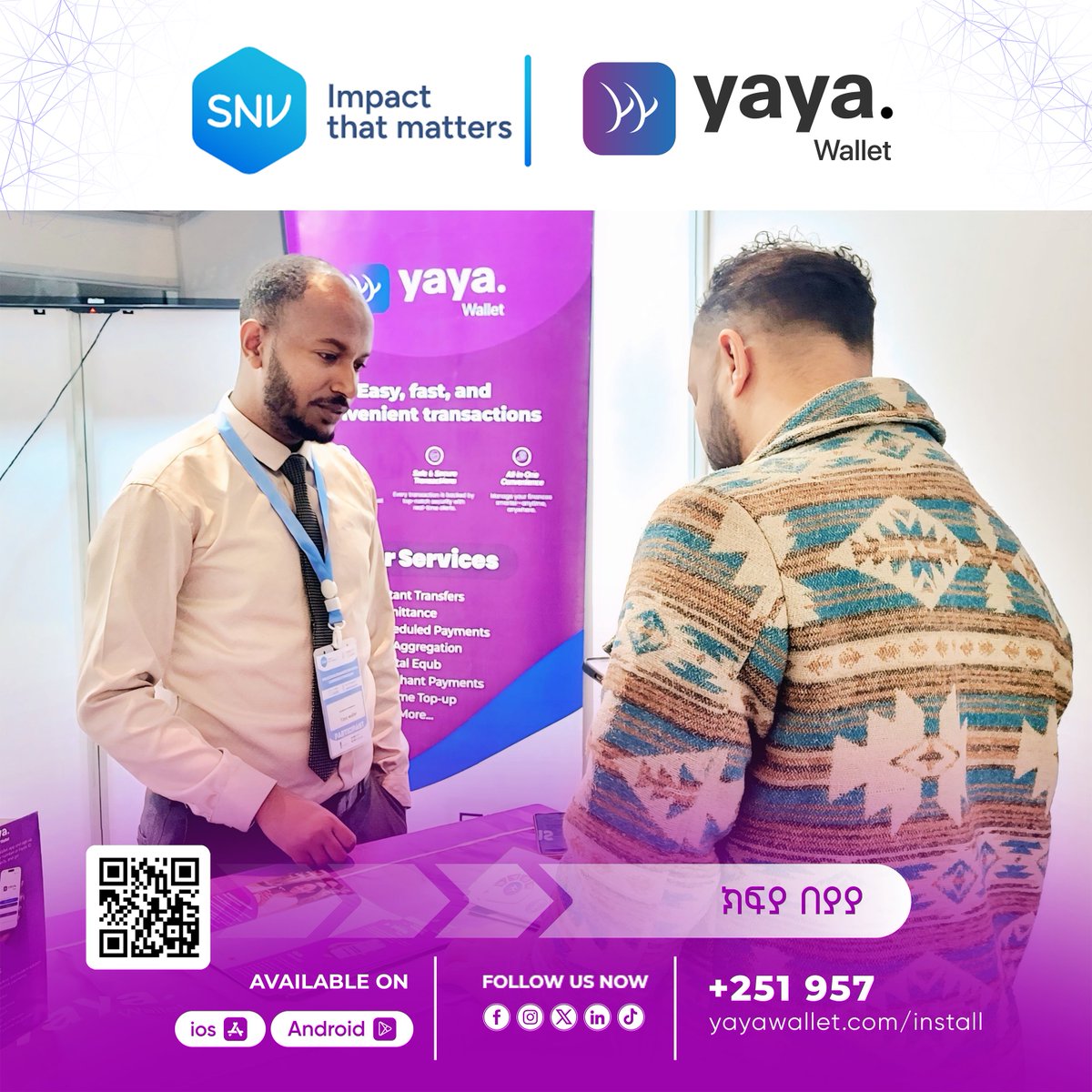 We were honored to participate in the SNV Liway Programme’s Collaborative Learning Symposium, where we showcased our digital payment solutions and shared insights on expanding access to finance for women, youth, &amp; MSMEs, turning inclusion into measurable impact.

#YaYa #SNV #DFS