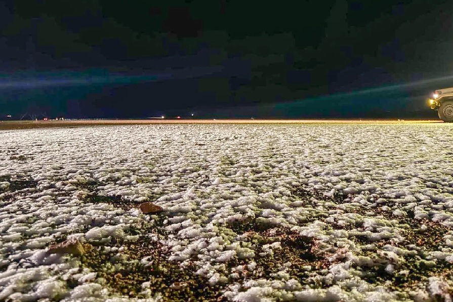 عاجل | أمطار وتساقط للثلوج على منطقة حائل. للاطلاع على 