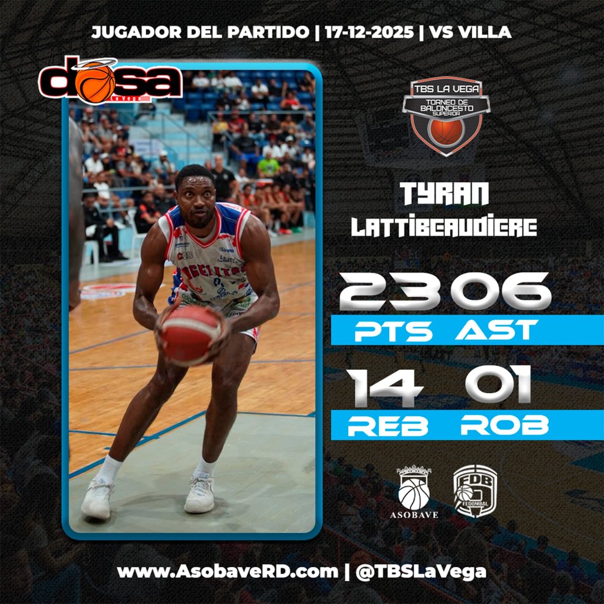 Asociación de Baloncesto de La Vega tweet media