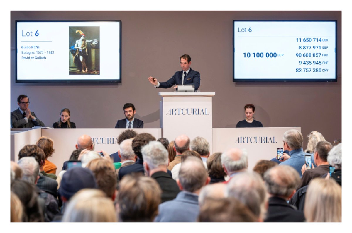 📊 Artcurial 2025 in figures ✨ €208.5M in sales (+12%) 66 pre-emptions, 19  seven-figure bids, 35 records, including Cerf bramant… by Bugatti at  €1,079,600 123 private collections sold, including Renault Icons at €11.63M  🔨