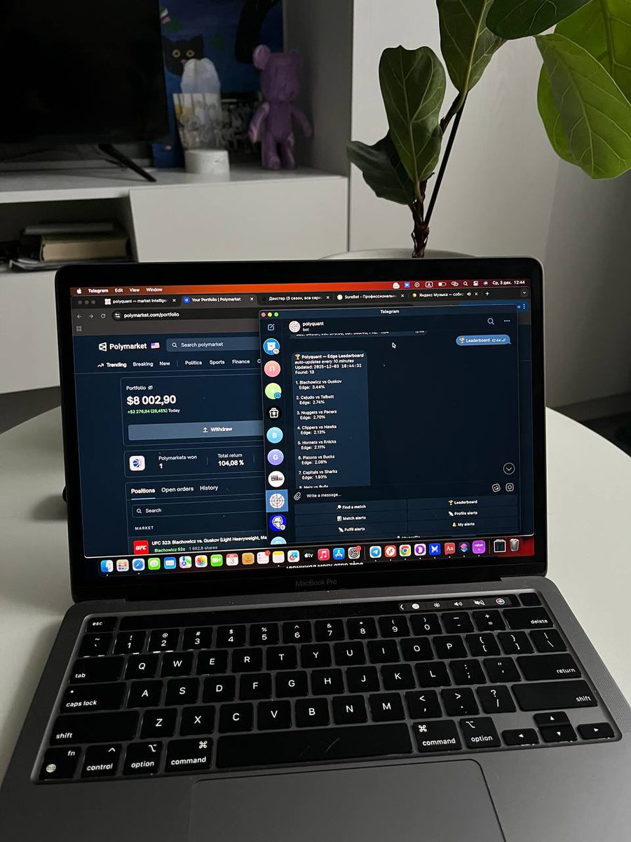 polyquant_labs's tweet image. we have seriously expanded!

a complete overview of all polyquant tools:

a website with sports market analytics, search for deviations from average coefficients, and edge detection

The tools in the telegram bot contain the same functionality, as well as:

tracking and analyzing…