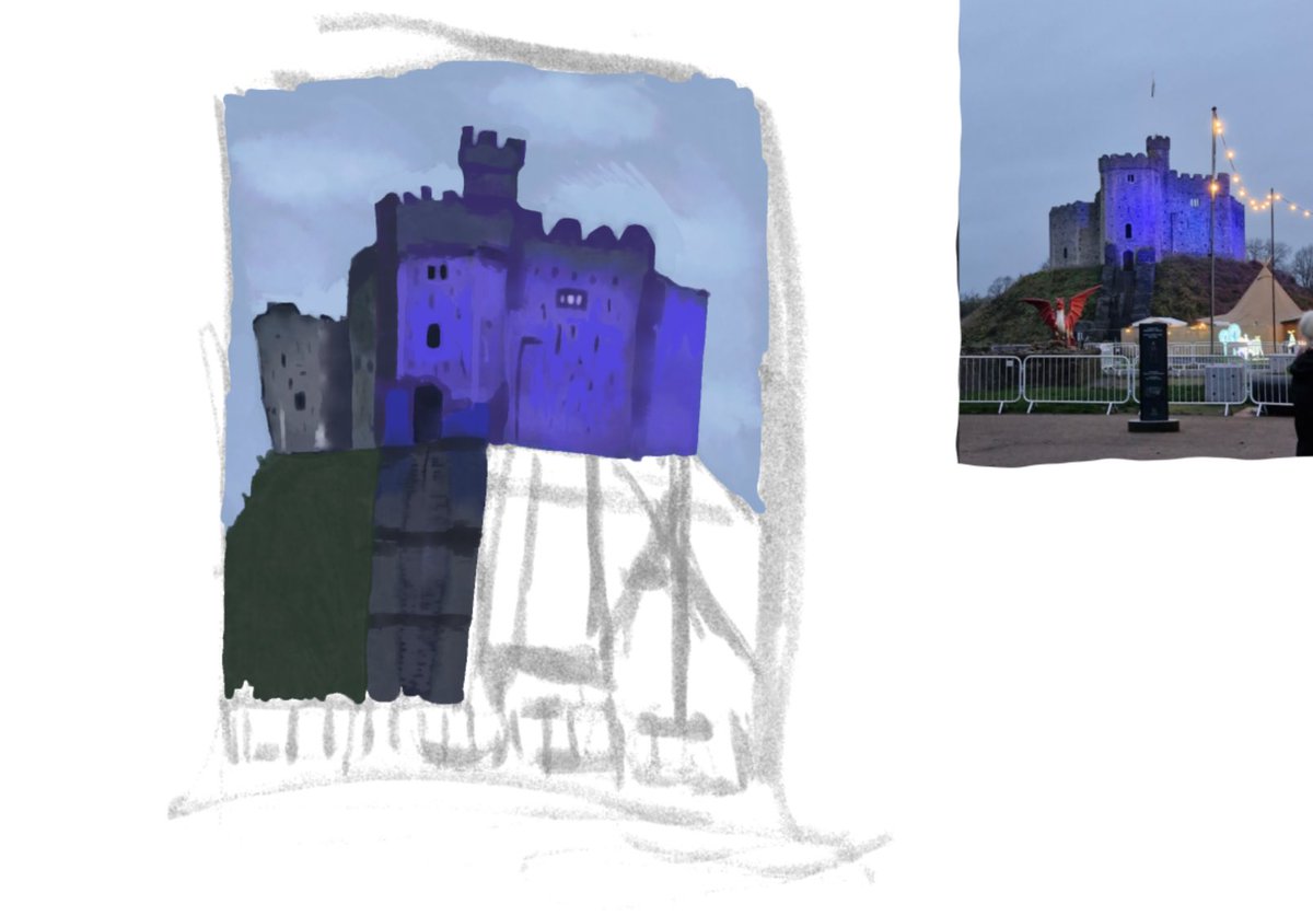 Cardiff castle wip