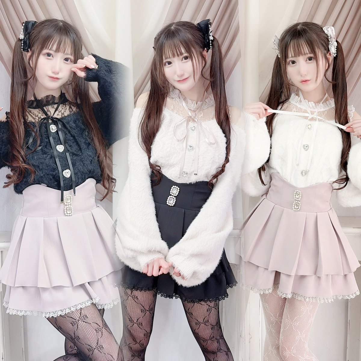 𝑅𝑒 𝐴𝑟𝑟𝑖𝑣𝑎𝑙 🎀💍
.
即完売の人気すぎるニットが
本日再入荷🎀🪽
繊細な肩あきレース×ふわふわニットに
きらっと輝くハートビジューを添えた、
ガーリー派さんに刺さるデザイン🏹🤍
甘さたっぷりの可愛いを詰め込んだ
人気ニットです🪞💭
.
🛒 lilimpark.jp/shopdetail/000…