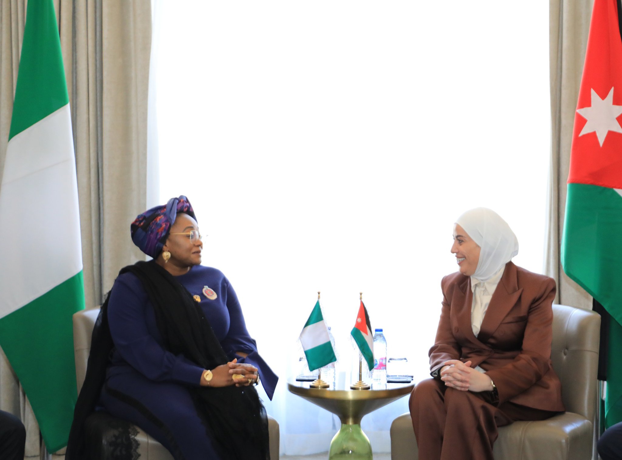 وزيرة التنمية تلتقي وزيرة الشؤون الاجتماعية النيجيرية #بترا 