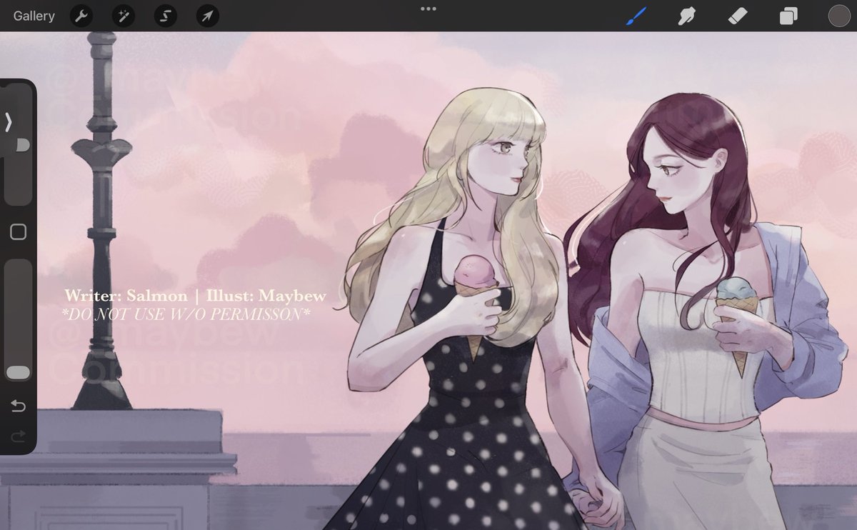 เป็นอีกงานที่เอนจอยเพ้นติ้งมากๆ╰(*´︶`*)♡  
ขอบคุณคุณ <a href="/salmonwriting/">แซลม่อน 🤍🧡💜</a> มากค่า รอติดตามผลงานได้ที่แอคคุณนักเขียนนะคะ