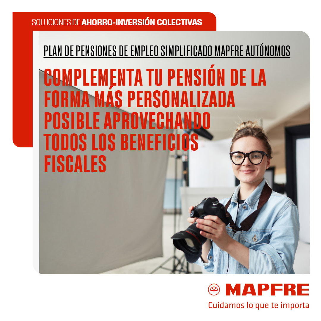 ronce55's tweet image. Soluciones de Ahorro-Inversión Colectivas 
Plan de Pensiones de Empleo Simplificado MAPFRE Autónomos
Más información en esta oficina o escríbenos por mensaje privado
#MAPFRE #CuidamosLoQueTeImporta