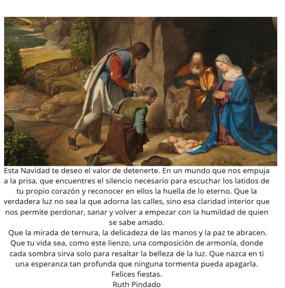 La adoración de los pastores, Giorgione. (1505).