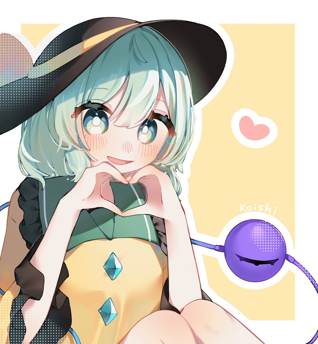 こいしちゃん🫶
#東方 #東方Project 
#絵柄好みって人にフォローされたい