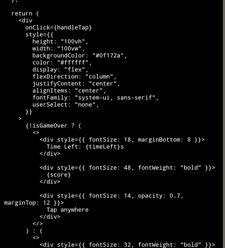 SHYTRADING's tweet photo. Built a no-code, AI-assisted mini game for the Scrolly x Superteam UK Game Jam 🎮

Tap-to-score hyper-casual game designed for the scrolly feed.

@Scrollyfeed @SuperteamUK
#Superteam #Scrolly #NoCode #GameJam https://t.co/GXvD24KGxs
