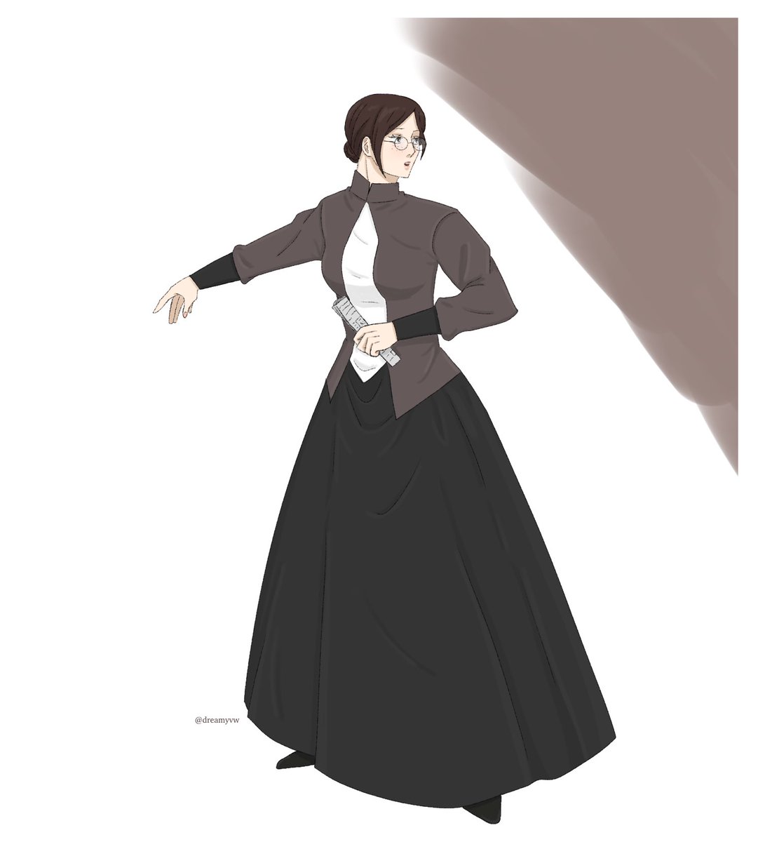 dreamyvw's tweet photo. Miss Moneypenny deserves more fanarts so here she is🤎
#MoriartyThePatriot #YUUMORI #moneypenny https://t.co/Axr1KH361M