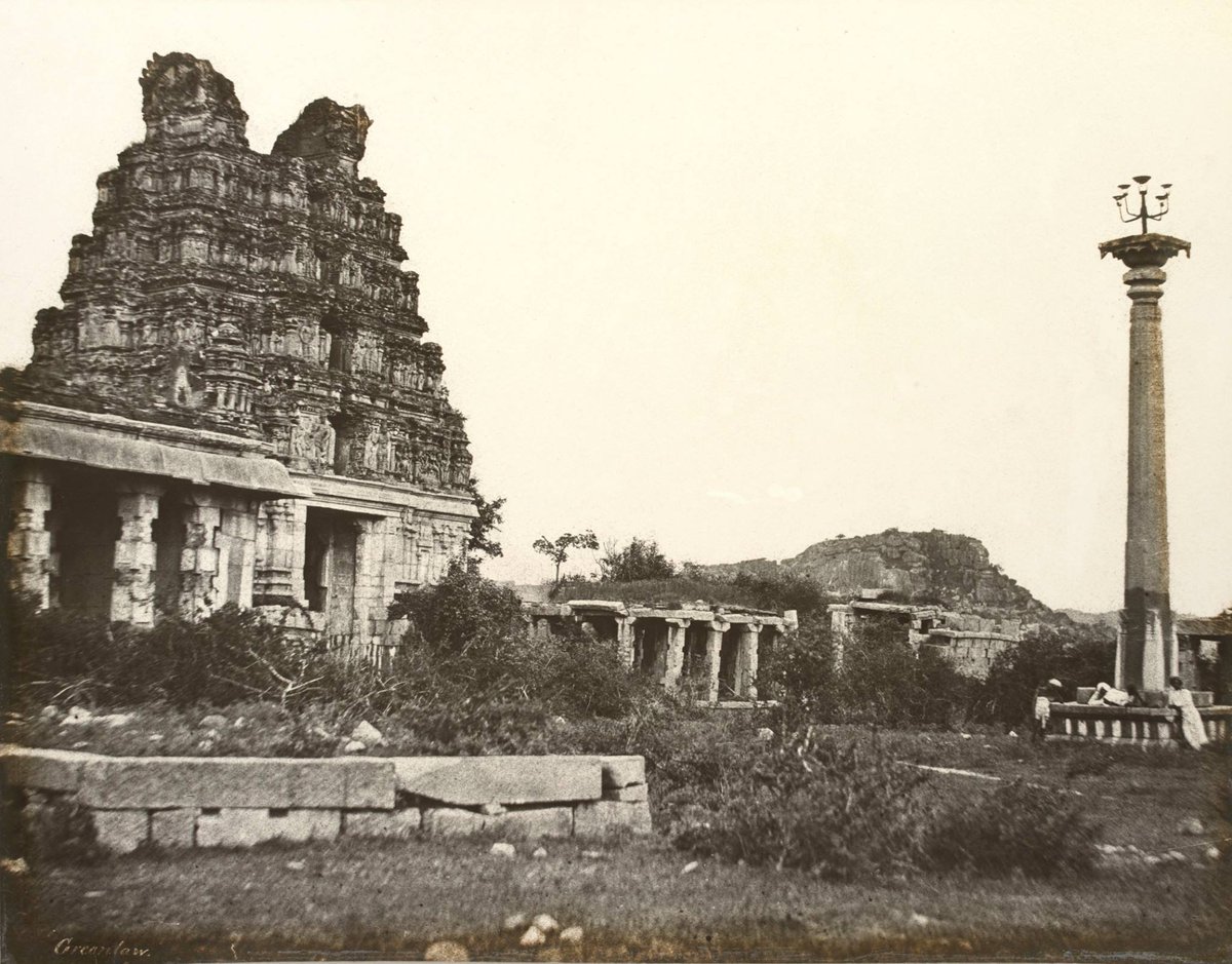 naa_ganesan's tweet photo. Hampi : Eastern Gopura and Lamp Column, Vitthala Temple Complex - 1856 by Alexander Greenlaw. https://t.co/lqXZAeKZYQ
