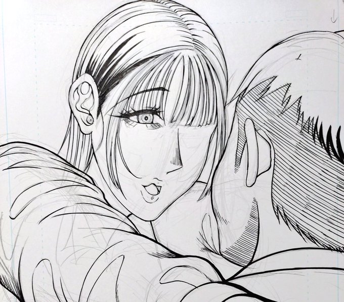 2日で15ページもペン入れすれば
さすがに頭がぼーっとする 