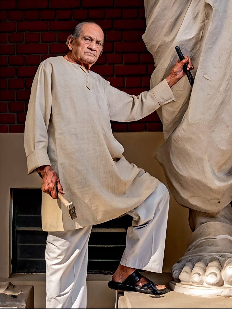 Godhamravi's tweet photo. Ram Suthar, the master sculptor who crafted the Statue of Unity, a symbol of India’s pride and unity. His timeless contribution will stand tall in history and in the hearts of Indians.
Om Shanti 🙏
#RamSuthar #StatueOfUnity #PrideOfIndia #Tribute https://t.co/mcawb97FBy
