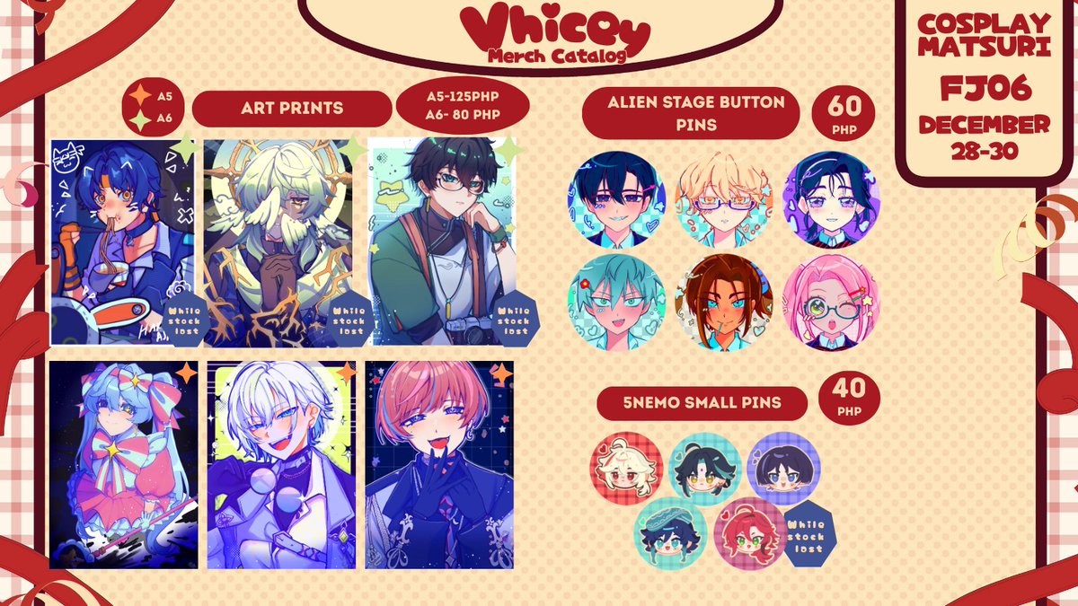 Vhicey's tweet photo. [RTS ARE💙❤️]

SURPRISE SURPRISE!! ILL BE SEEING YOU GUYS AT #CosplayMatsuri2025 !!!  Since its an unexpected turn of events There are still 2 stuff that are still up for suprise so Stay Tuned!!

im tabling at FJO6!! SEE YOU GUYS THERE!!!!

#fanfairatcosplaymatsuri2025 https://t.co/AcuWHvYswy