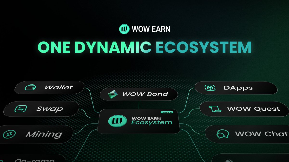 Most crypto journeys are scattered one platform for earning, another for  storing, another for exploring. WOW EARN unifies the entire experience into  one dynamic ecosystem. 🌍⚡ Every product, every feature, every reward