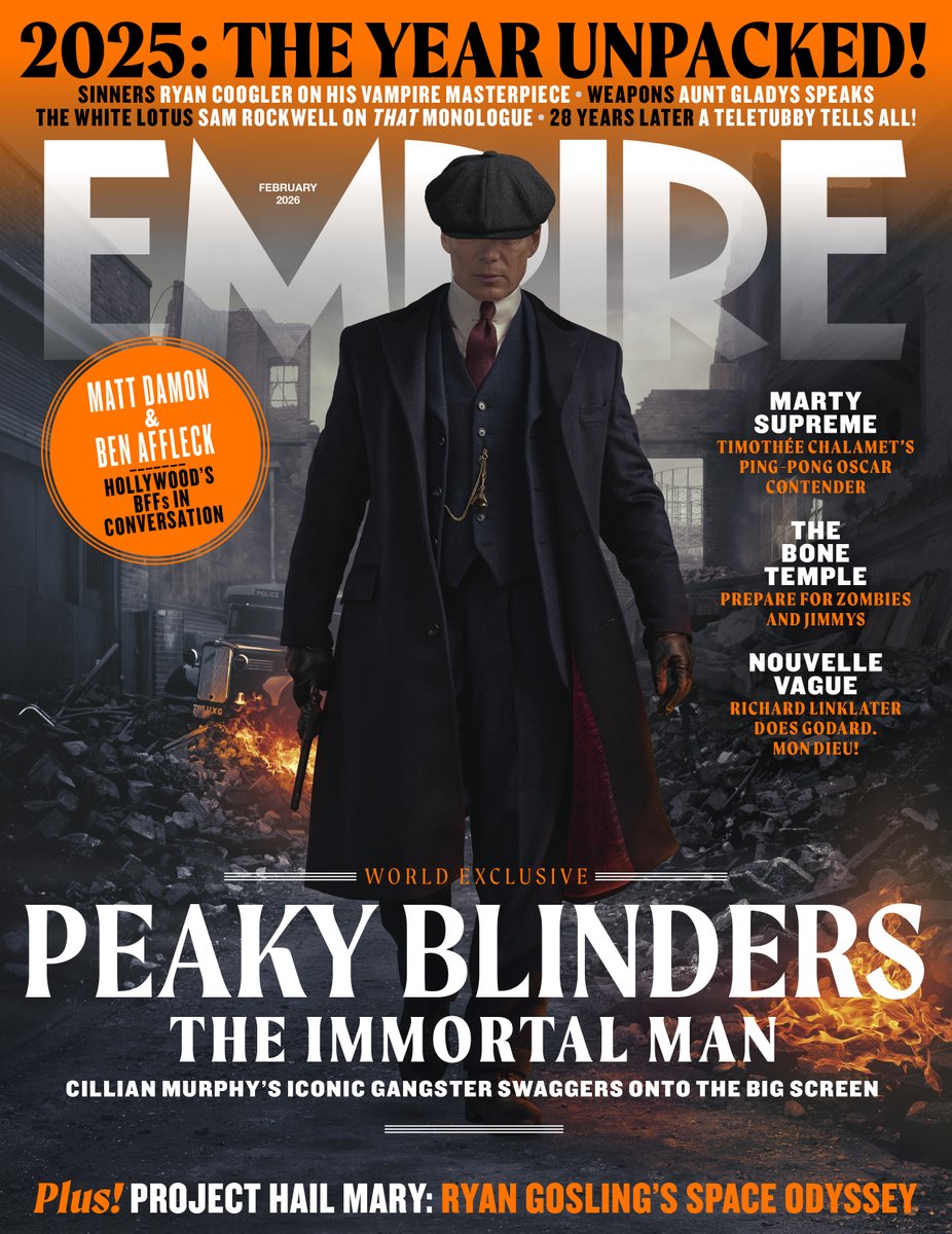 empiremagazine's tweet image. 🚨NEW ISSUE DAY🚨

Our Peaky Blinders: The Immortal Man issue is OUT NOW!  

Inside, Cillian Murphy and Steven Knight unveil their ambitious cinematic follow-up to the epic gangster saga.

 BUY NOW:  greatmagazines.co.uk/empire-februar…
