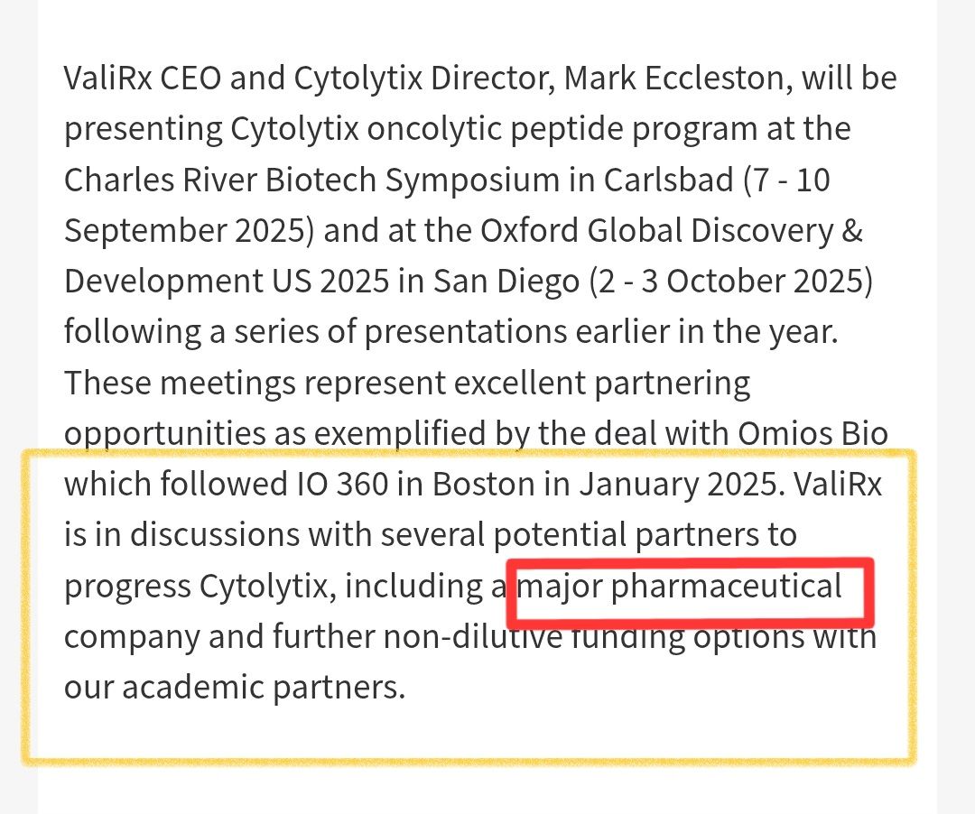 AiMTrades1's tweet image. #VAL Patent news expected like #IMM on Cytolytix &amp;amp; 201, it can multibag on this + a deal with the "major pharmaceutical" @valirxplc are currently in discussions with. Don't think it stays at £2.5m mcap