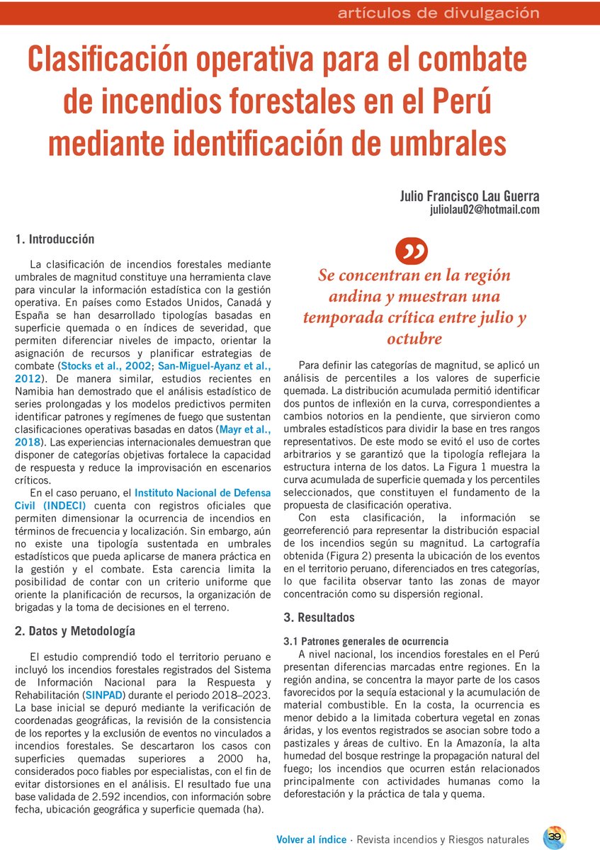 Revista Incendios y Riesgos Naturales (RIyRN) tweet media