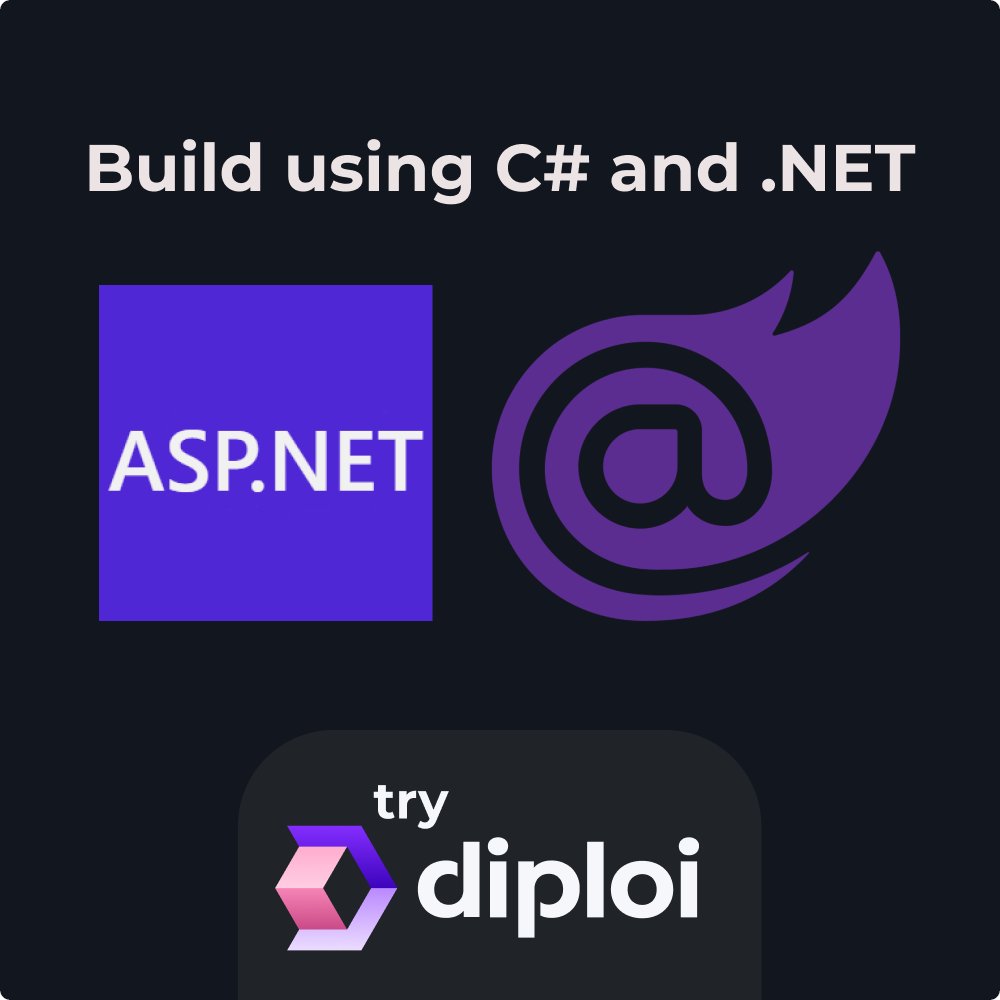 DiploiDev's tweet photo. You can now create applications with C# and .NET in Diploi! We added Blazor and ASP as components you can add to any project hosted on Diploi. https://t.co/tQ5xErL6R5