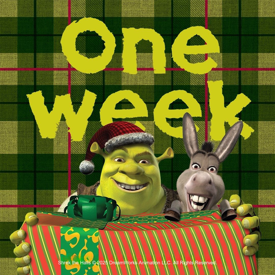 We are officially just one week away from Christmas day, are you ready? 🙌​
#ShrekChristmas