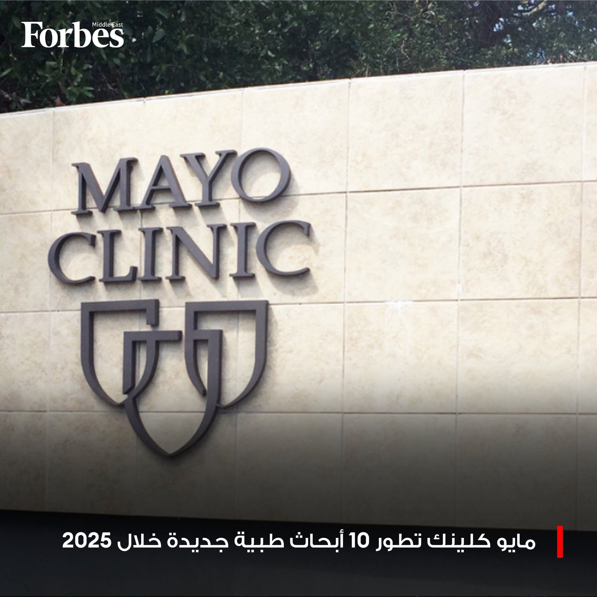 مؤسسة "مايو كلينك" تكشف عن عشرة تطورات بحثية رائدة حققتها خلال عام 2025، شملت مجالات الذكاء الاصطناعي الطبي، والعلاجات التجديدية، وأبحاث الأعصاب، موفرةً حلولاً مبتكرة لعلاج فشل القلب، والزهايمر، والسرطان، وأمراض المناعة الذاتية. 