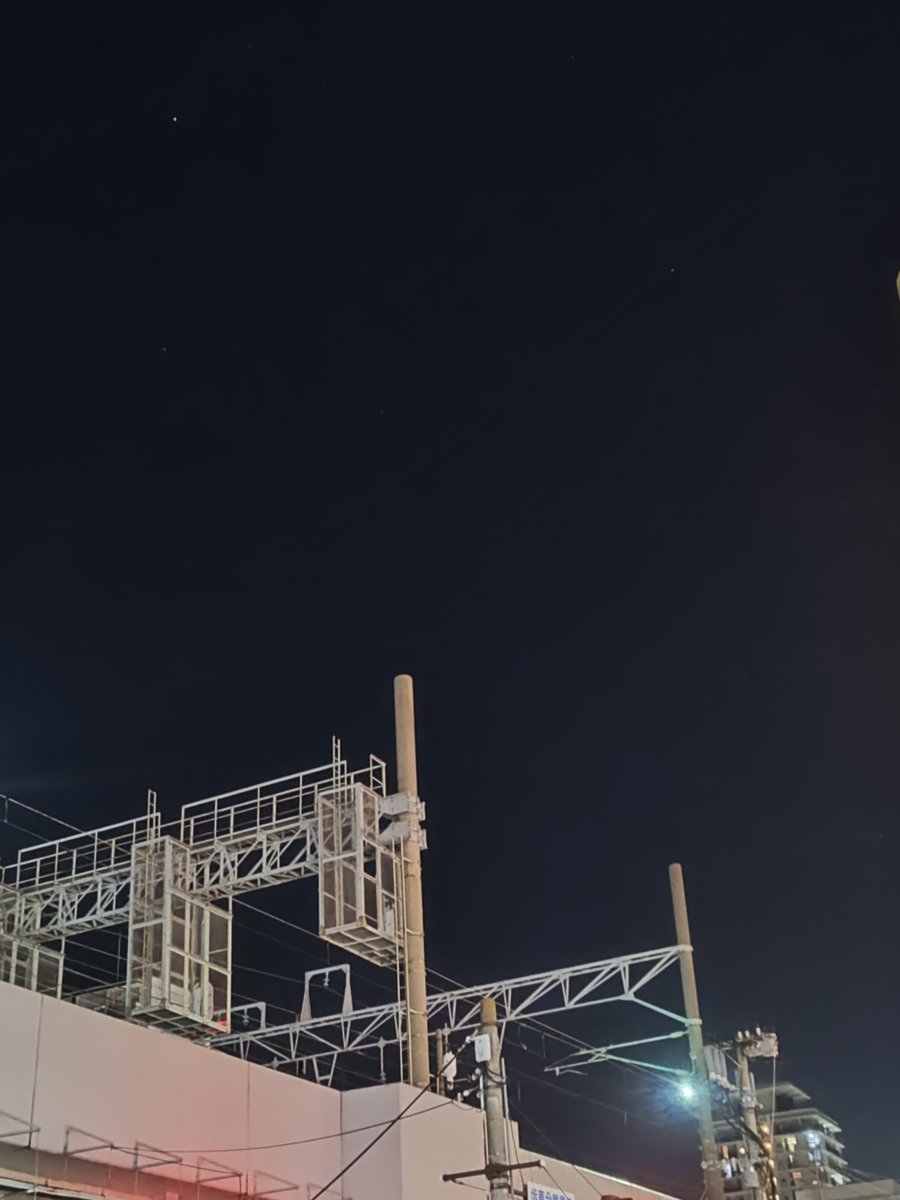 20:10 福岡市内の空 こんばんは〜 お疲れさまです😊 残業終わりの