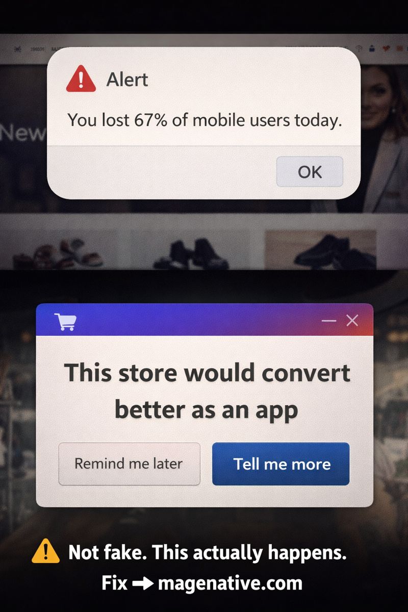 Anushey2002's tweet photo. Not fake. This actually happens.

You can fix ads.
You can fix design.
But if mobile users keep dropping, the experience is broken.
Fix → https://t.co/ULLGjI0YkM
#Shopify #Ecommerce #MobileUX #ConversionRate https://t.co/3xwVblxp8n