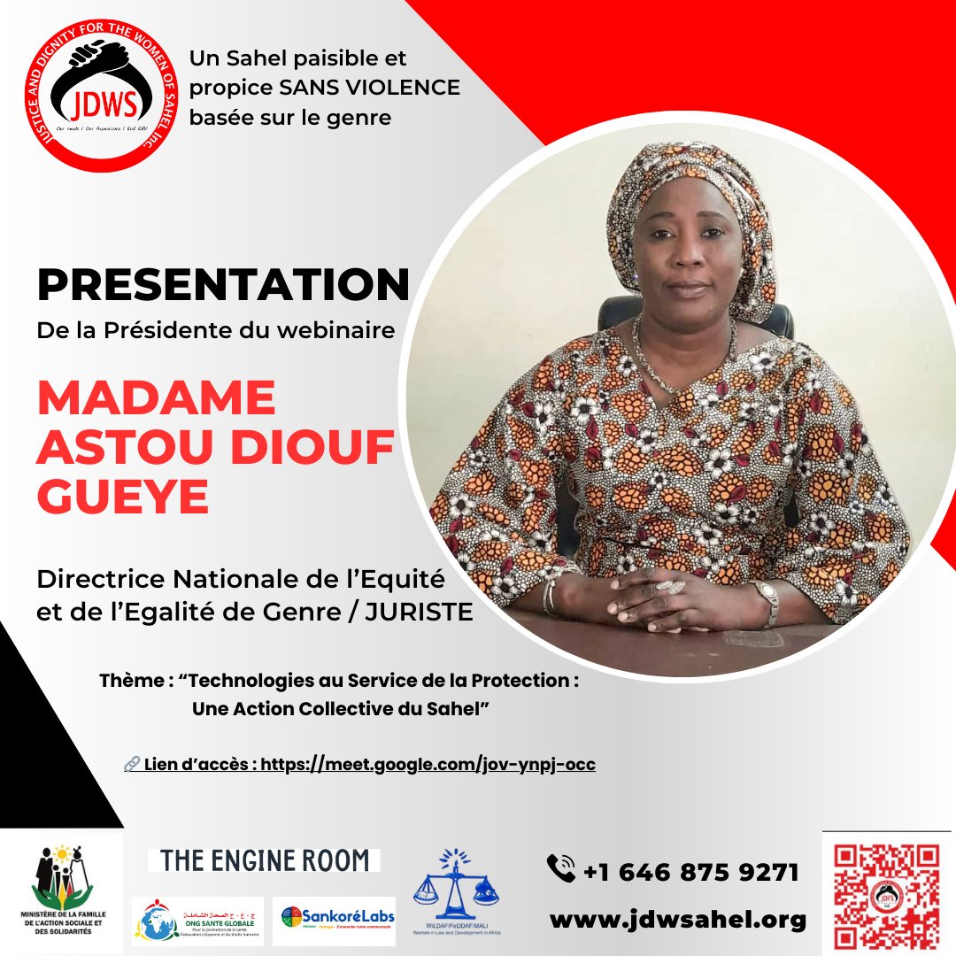 PRÉSENTATION DE LA PRÉSIDENTE DU WEBINAIRE Dans le cadre du #Webinaire #stratégique #régional prévu le samedi 20 décembre 2025, de 14h00 à 16h00 (GMT), coorganisé par les acteurs du #Sahel sous le leadership du Gouvernement du Sénégal, autour du thème...linkedin.com/feed/update/ur…